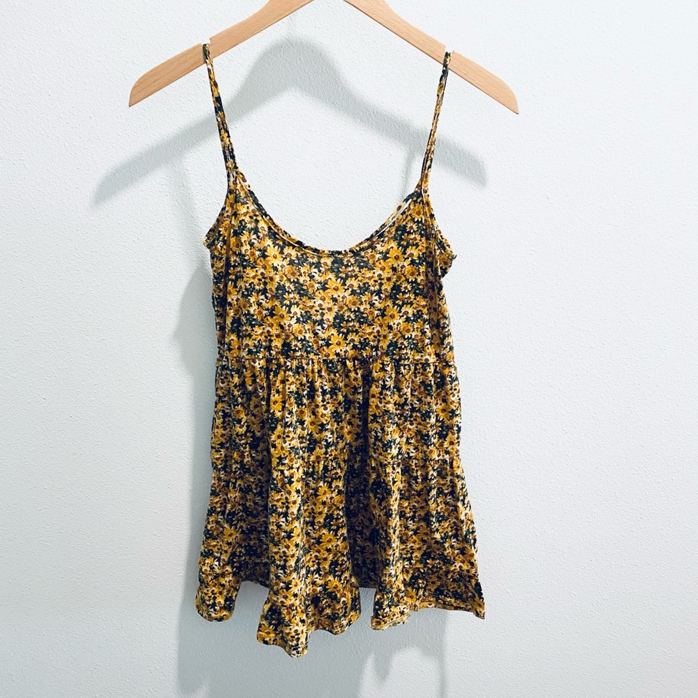 Wet Seal Backless Sunflower Summer Top